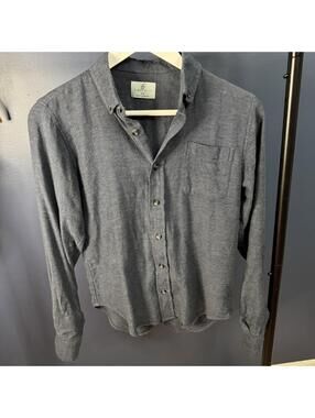 Dillards Class Club, Boys Youth Button Up, Heather Blue 14/16